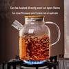 High-Temperature Resistant Glass Kettle: Suitable for Open Flame and Induction Cooker, Tea Brewing, Cold Water, Explosion-Proof, and Heat Resistant.