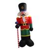 Inflatable Christmas Soldier 7.9ft Polyester Fiber Reusable Waterproof Blow Up Soldier for Outdoor