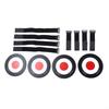 4PCS Soccer Targets Discs Set ABS Soccer Goal Shooting Target Training Equipment with Straps for Sports Training