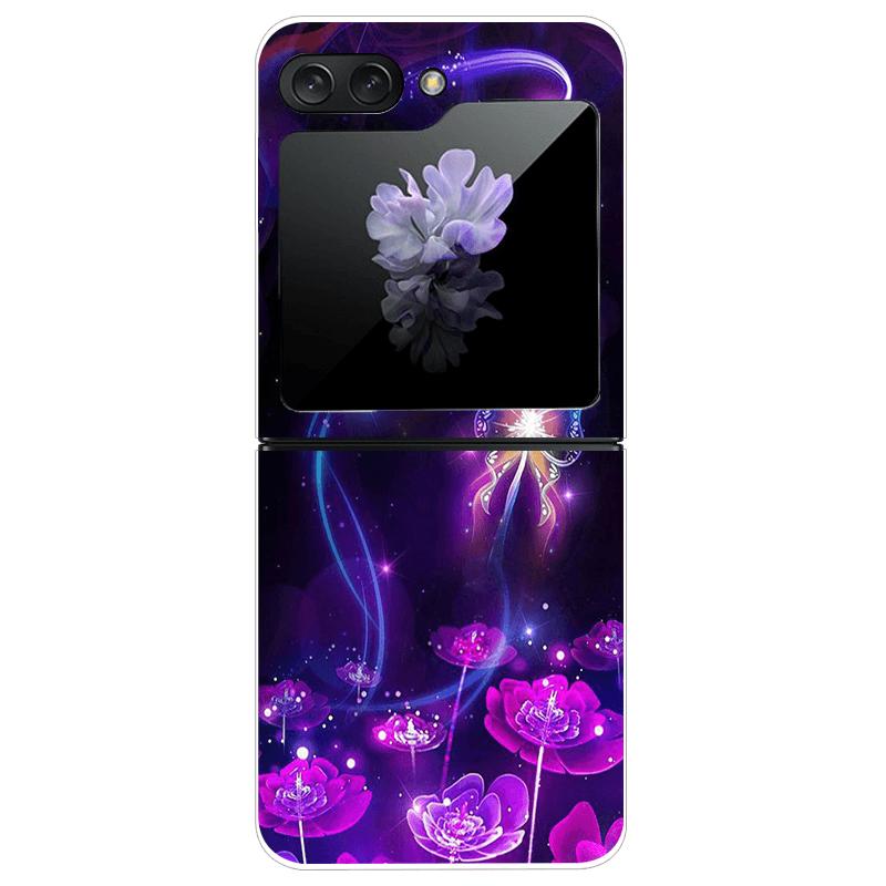 Transparent Case For Samsung Z Flip7 5G Fashion Printing Hard PC Clear Phone Cover For Galaxy Z Flip 7 Protective Fundas Shells