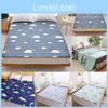 Mattress Cot Toppers Breathable Cotton Durable Resistant Students Fabric