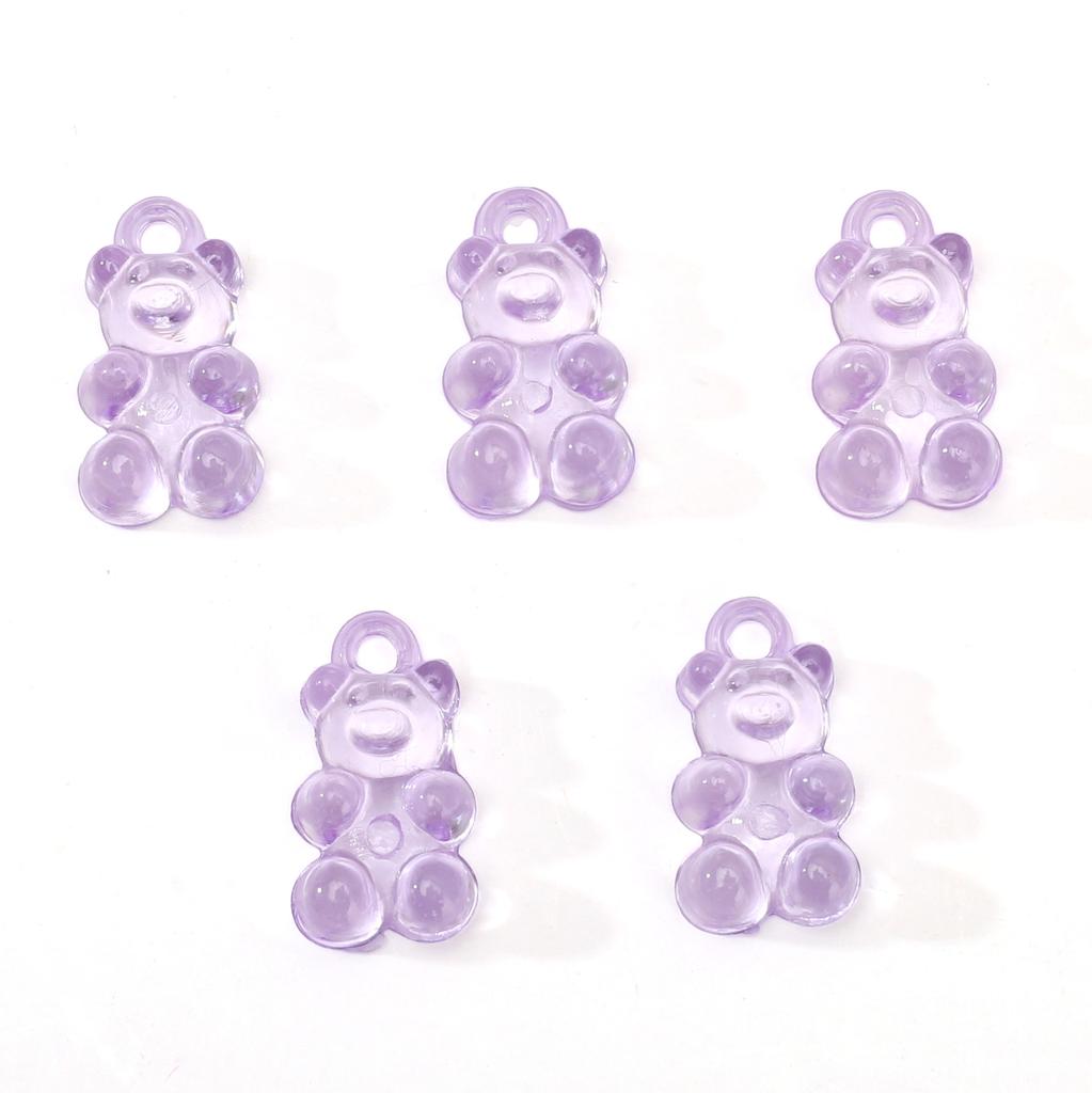 Niedliche Harz-Gummibär-Anhänger-Charms für Schmuckzubehör, DIY-Zubehör