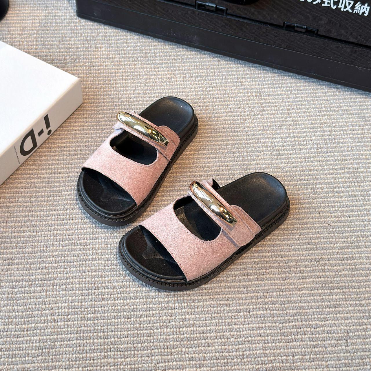 

Летние новинки 2025 года, тапочки для девочек, противоскользящая пляжная обувь для девочек, универсальные детские тапочки, модная обувь для девочек, детская обувь на мягкой подошве 34insole21.4cm розовый