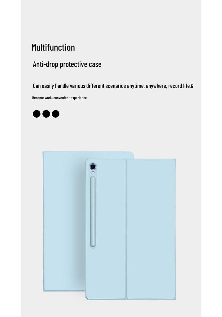 Ultra-Thin Tablet Case with Magnetic Stylus Slot for Samsung S10 FE Plus