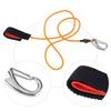 Elastic String Boating Kayak Paddle Safety Rod Leash with Carabiner for Paddling