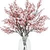 10PCS Artificial Plants Long Baby's Breath Christmas Decor Vase for Home Wedding Bridal Festival DIY Party Fake Plastic Flowers