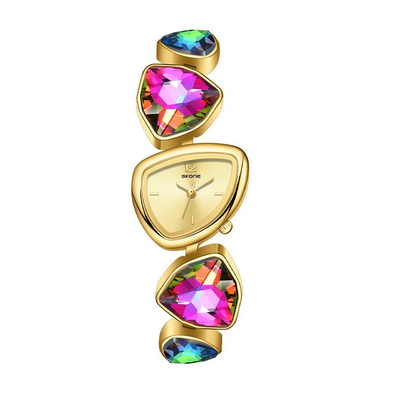 Creative Design Women Watches For Ladies Wrist Watches Top Brand Luxury Fashion Elegant Quartz Wristwatches Gold Watches
