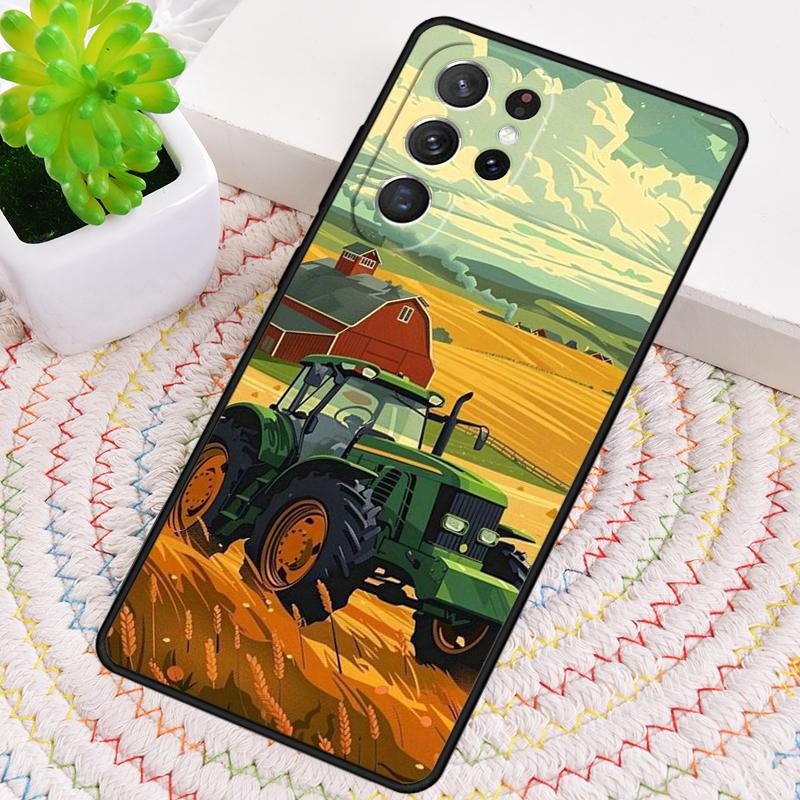 Farm Vehicle Tractor Pattern Phone Case for Samsung Galaxy Note 10 Pro S26 Ultra S23 S24 FE S25 S21 S22 PLUS Shockproof Cove