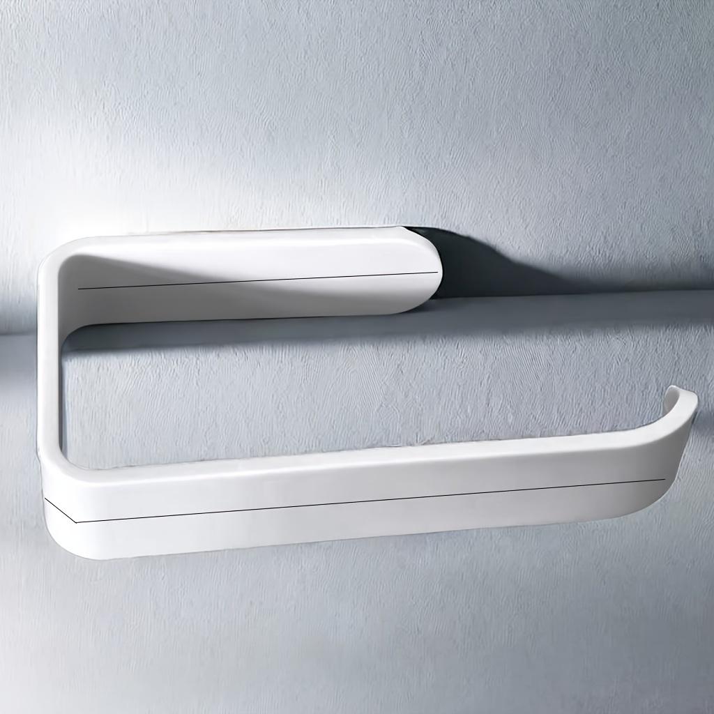 1/2/3pcs Bathroom Tissue Storage Rack, Wall Mounted Tissue Rack, Toilet Paper Hanging Shelf, Bathroom Storage And Organization