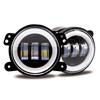 Car Led 4 Inch Front Bumper Fog Light For Off-Road With/Without White Yellow Halo Ring Drl Angel Eyes Lamp 30W Fog Lights
