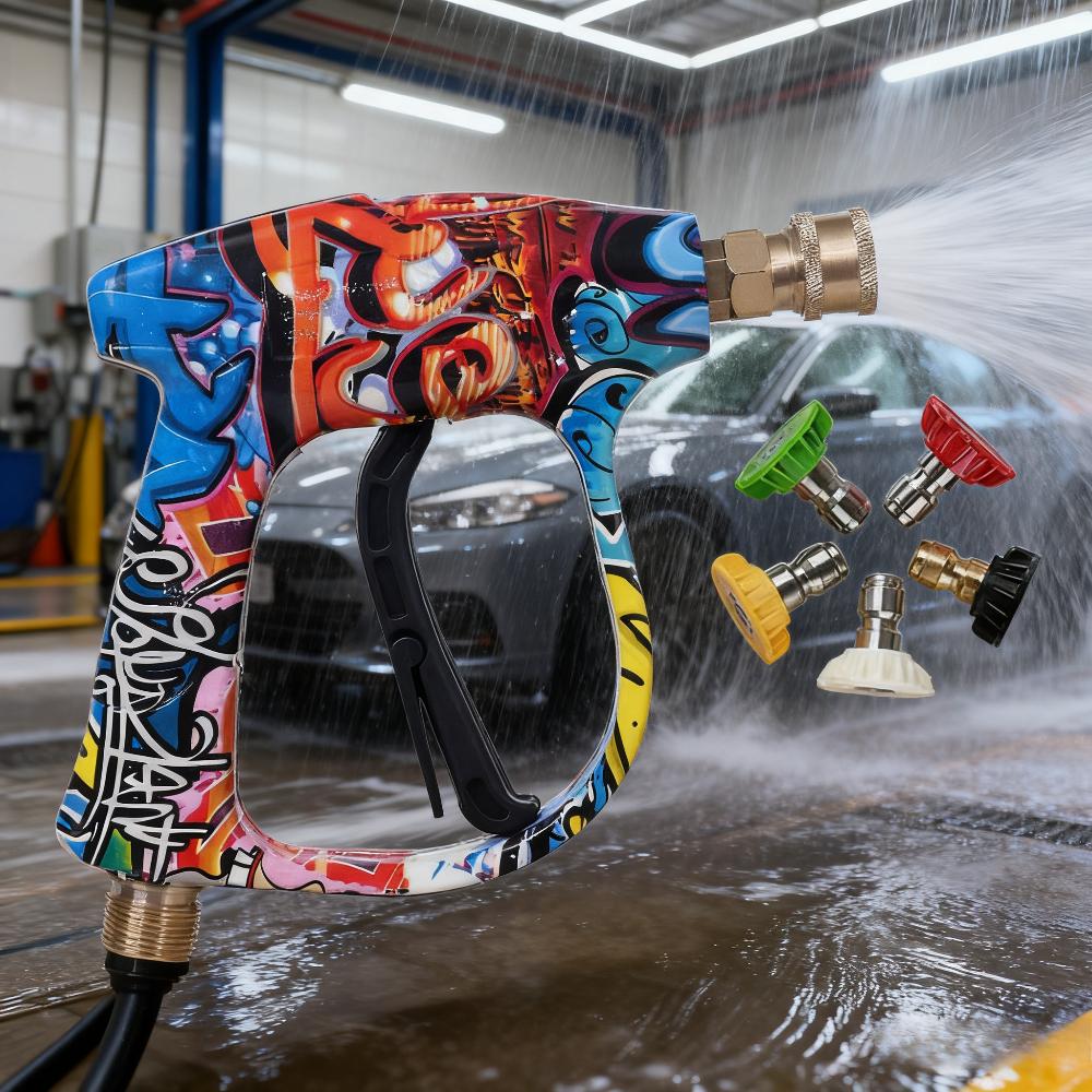 Macchina per la pulizia ad alta pressione pistola ad acqua per autolavaggio ugello a 5 colori a ventaglio nuova verniciata pistola ad acqua ad alta pressione