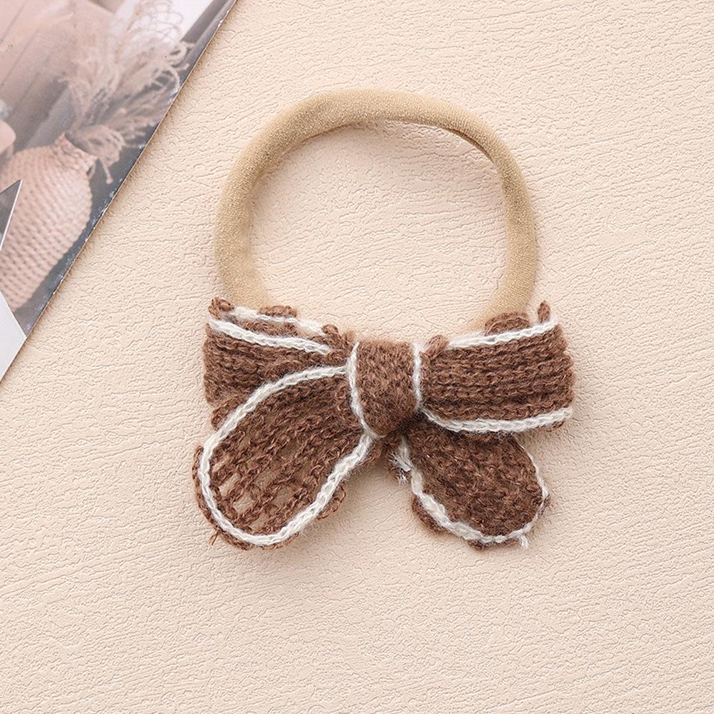 Children'S Hair Accessories Baby Cotton Bow Headband Elastic Nylon Baby Headband