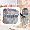 Macrame Woven Decorative Basket Minimalist Heavy Duty Storage for Nursery Closet Decor