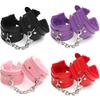 Long Flush Handcuff BDSM Handcuffs Hand Restraint Bondage Gear SM Slave Erotic Play Sex Ankle Handcuffs Detachable Chain Clasp