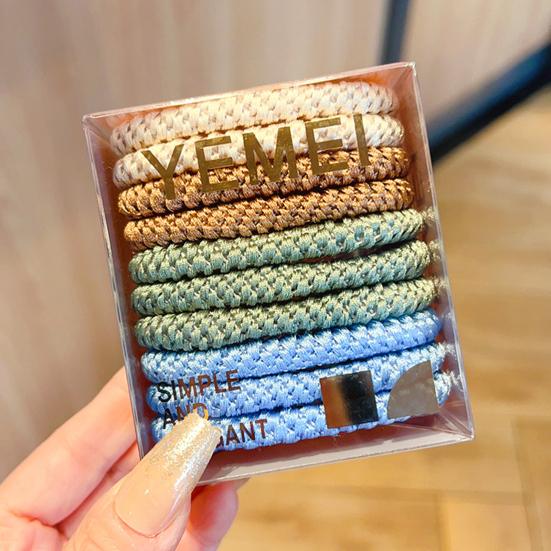 High Ponytail Hair Tie 10/14Pcs Elasticity Ropes, Thick Rubber Bands, Super Grip No Slip Ties, Breakage Accessories for Running Climbing Non-slip