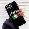 Flag Italy Case For iPhone 16 15 13 14 Pro Max 12 Mini 11 14 Pro Max X XS XR Plus Soft Cover Coque