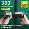 Abs Adjustable Shower Head Holder Shower Holder Clamp Showerhead Rail Slide Bracket Bathroom Accessories Rotation Hook Design