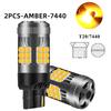 2pcs 1156 P21W 1157 Turn Signal Light 7440 T20 BAU15S DRL 7443 CANBUS LED Bulb with Fan Super Bright Car Reverse Brake Lights