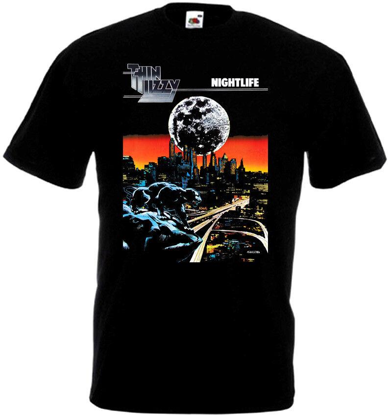 

26 Thin Lizzy - Nightlife V14 T-shirt Black Hard Rock All Sizes S-5XL Unisex T-Shirt 5XL різнокольоровий