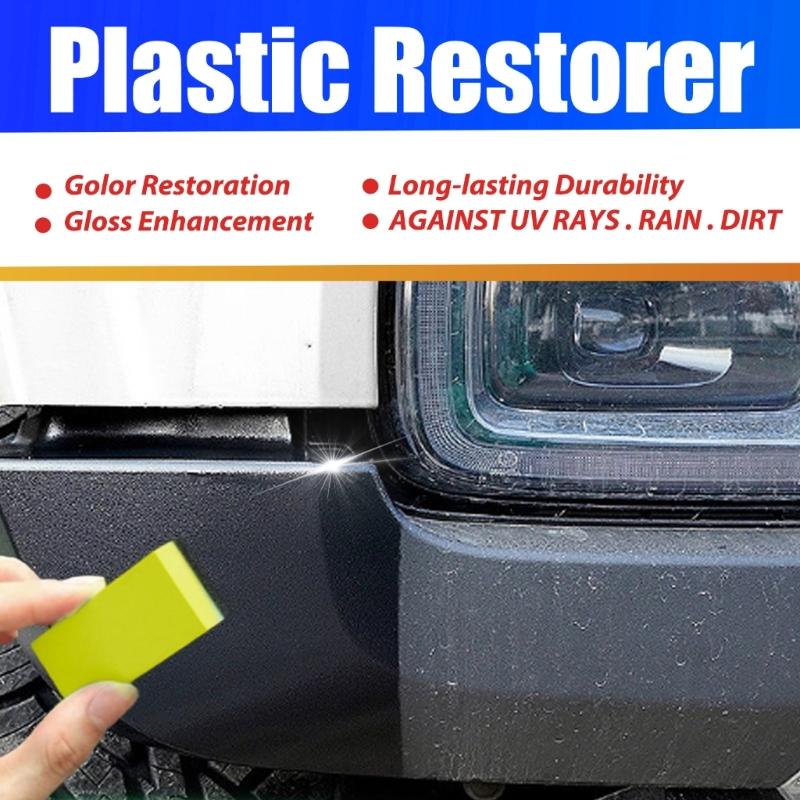 Vehicle Plastic Rejuvenation Revitalizing Agent Set for Long Lasting Gloss & Color Restoration, Strong Weather Resistant