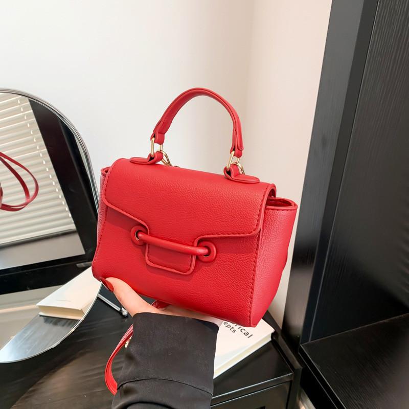 Fashionable Casual Handheld Small Bag For Women 2024 New Korean Style Minimalist Crossbody Bag With Quality Pu Material