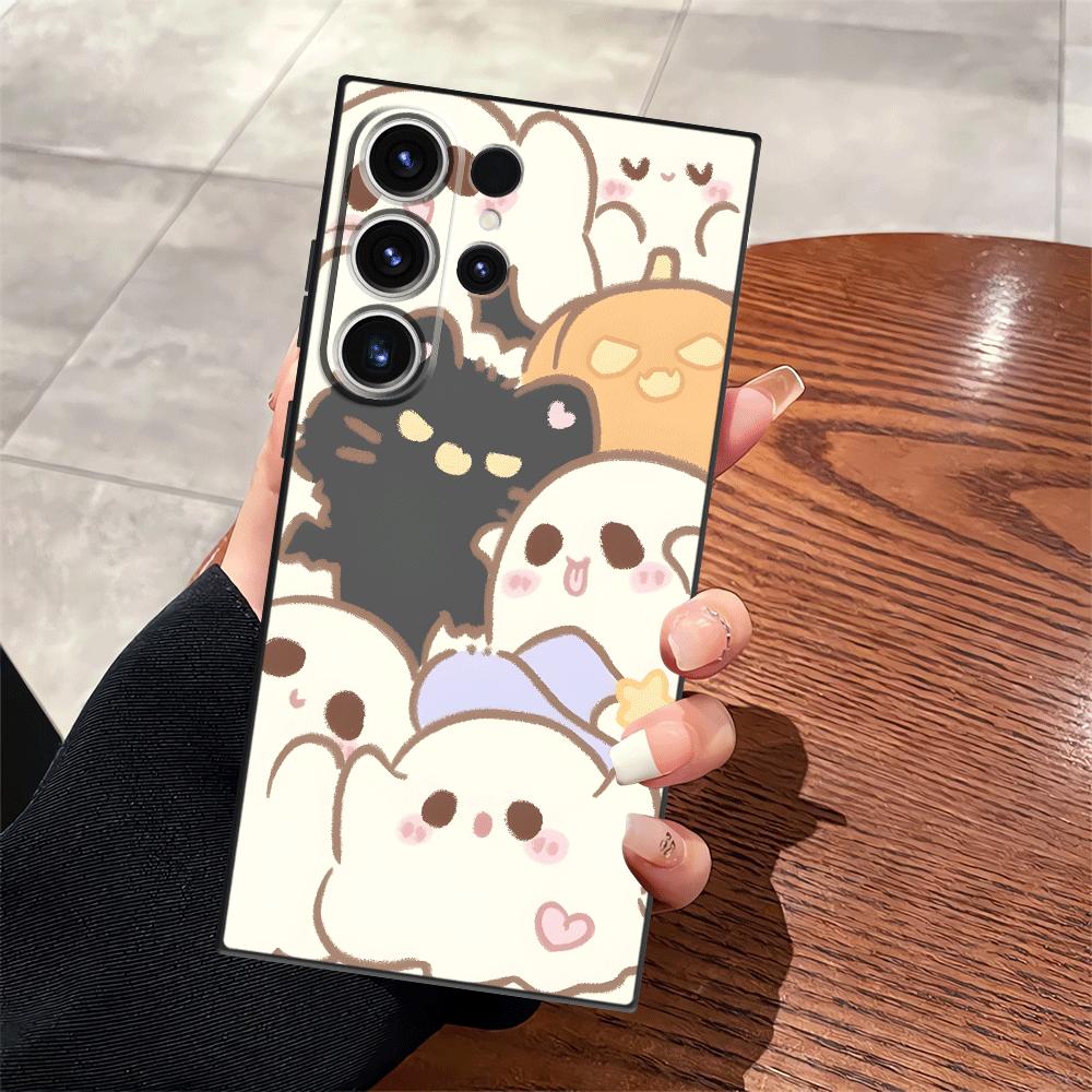 

Case for Samsung Galaxy S25 S20 Ultra S26 S24 Plus Note 20 8 9 10 S23 S21 FE S10 S9 Funda Phone Cover Cartoon Cute Cat Galaxy S24 FE