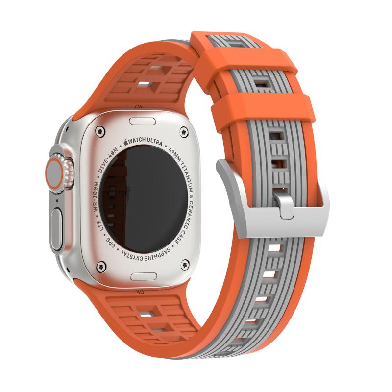 Soft Silicone Strap For Apple Watch Series 11 46mm Band 42mm 44mm 45mm 41mm 40mm 38mm Ultra 2/3 49mm Sport Bracelet iWatch Serise 10 9 8 7 6 5 4 3 SE
