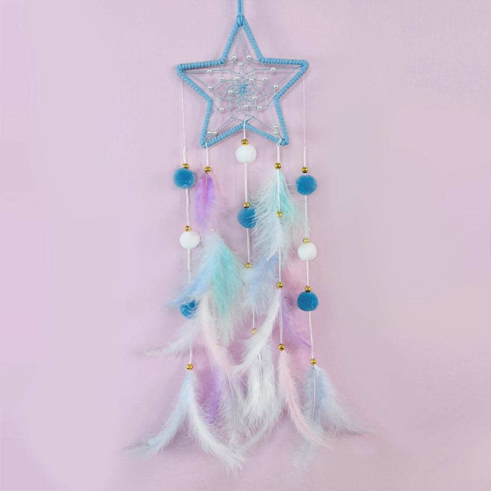 Ethnische Feather Dream Catcher Wand Anhänger Hängenden Tropfen Frische Ornamente Windspiele Zimmer Dekoration Home Decor Wand Dekor