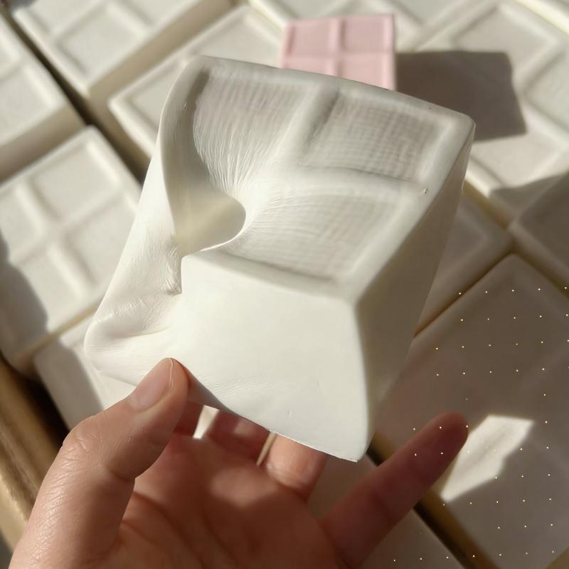 Squishy Doufu Bread Fidgets Toys Soft Milk White Square Squeeze Toy Slow Rebound Relieve Anxiety Anti-stress Toys Gift