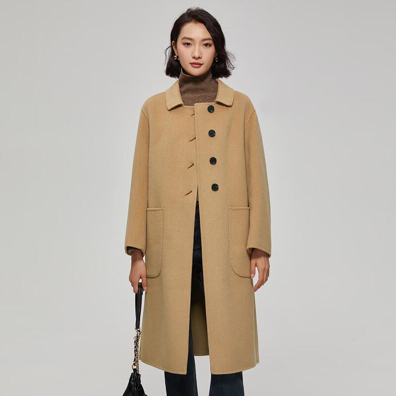 

Women s Fashionable Double-Sided Wool Coat M
