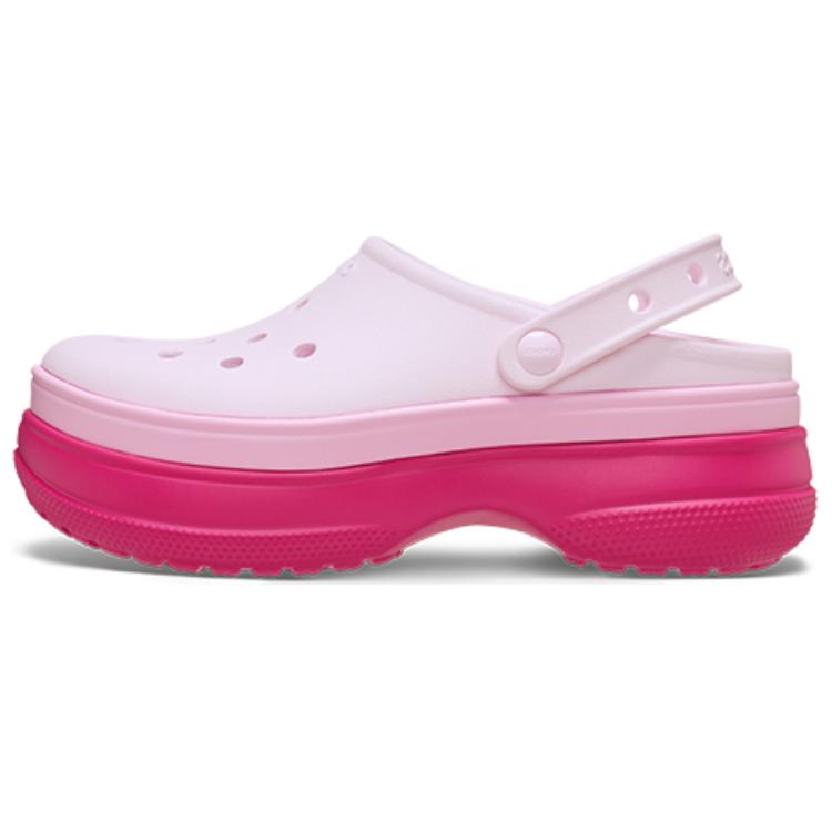 Crocs Fashion and Versatile Hole Shoes Unisex Pink