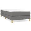 Vidaxl Bed Frame Without Mattress, Dark Gray, 80X200 Cm, Upholstered