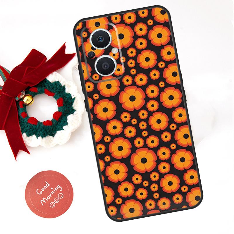 70s Hippie  Psychedelic Flowers Funda For OPPO Reno 14F 14 13 12 11 10 Pro 11F 12F 13F 7 8 Lite OPPO Find X8 X5 X9 Pro Case