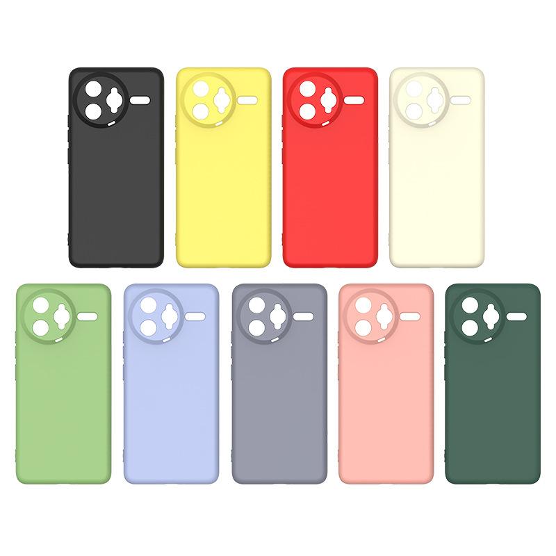 Applicable To Redmi 15A 5G Imitation Liquid Silicone Mobile Phone Case Xiaomi 17TPRO 5G Solid Color Anti-drop and Dirt-resistant Case
