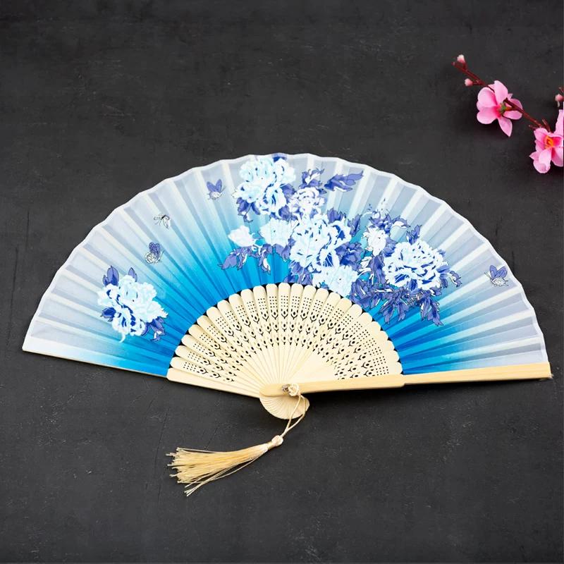 Summer Japanese-Style Cherry Blossom Hanfu Dance Chinese Style Folding Fan