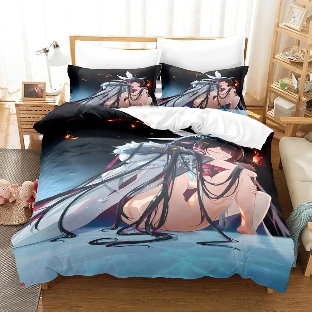 Anime Game Genshin Impact Columbina Bedding Set Duvet Cover Bed Set Quilt Cover Pillowcase Comforter king Queen Size Boys Adult