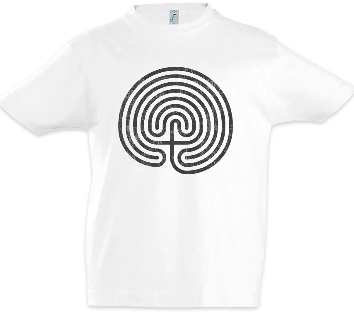 Cretan Maze Kids Boys kids boys T-Shirt Maze Mysticism Hypnosis Hypnotize Spiral 150
