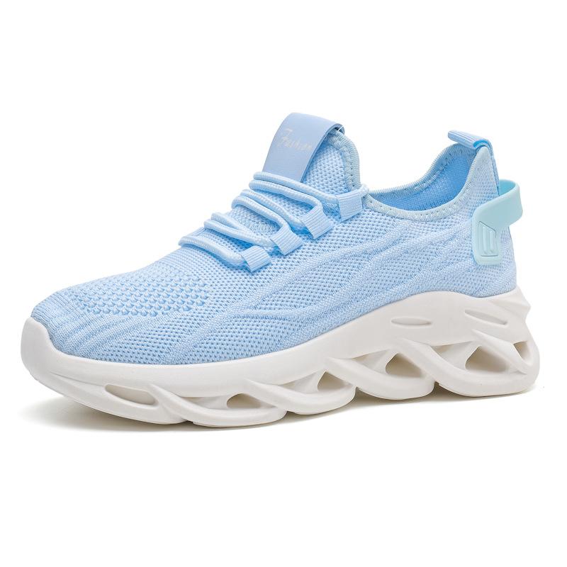 Label 2025 new foreign trade women's shoes soft sole comfortable casual fashion sports shoes breathable fly woven mesh shoes