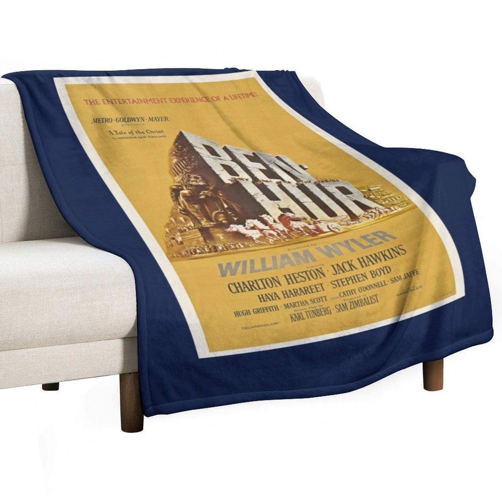 Ben Hur Movie Throw Blanket Hairy Vintage Hairys Shaggy Blankets 30x40in