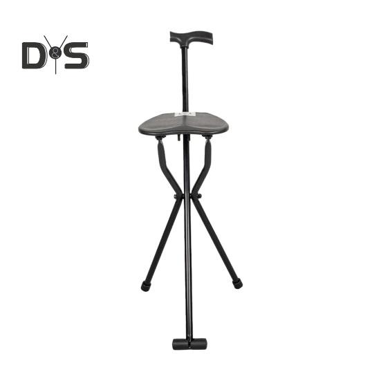 

300 фунтов костыль табурет с сиденьем легкий складной стул трость портативная трость для пожилых людей кемпинг пеший туризм чёрный