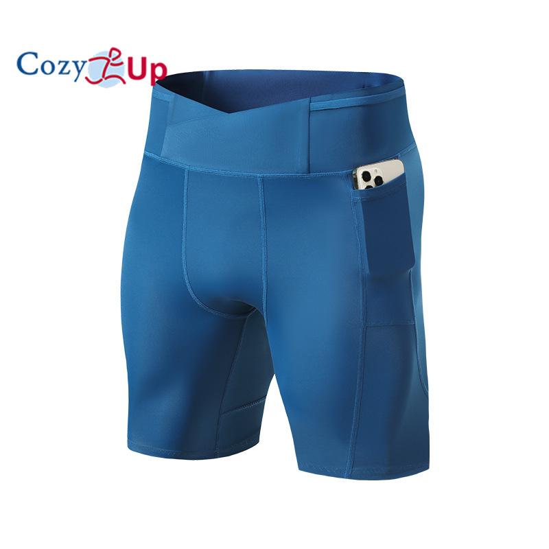 

Большие размеры Cozy Up мужские компрессионные шорты для бега с карманами S