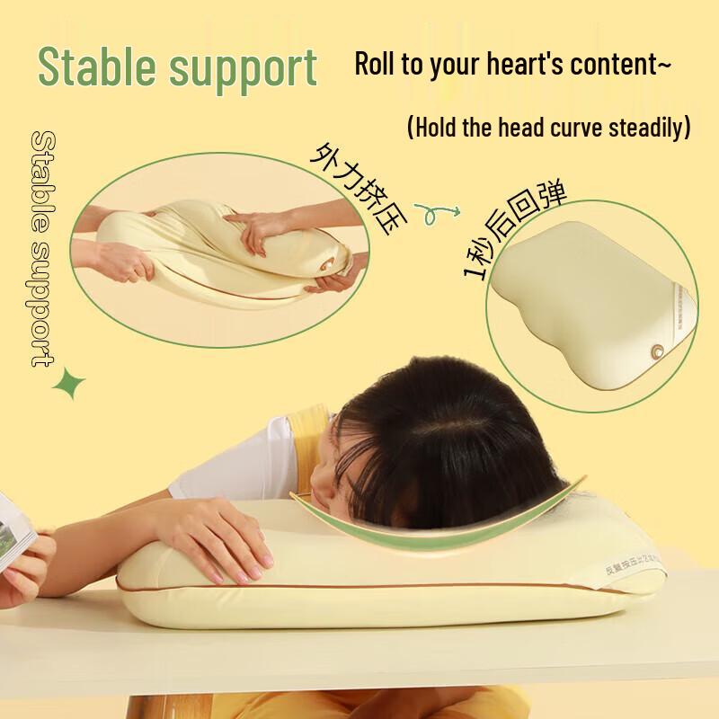 HEZHENG Ergonomic Cervical Neck Massage Pillow