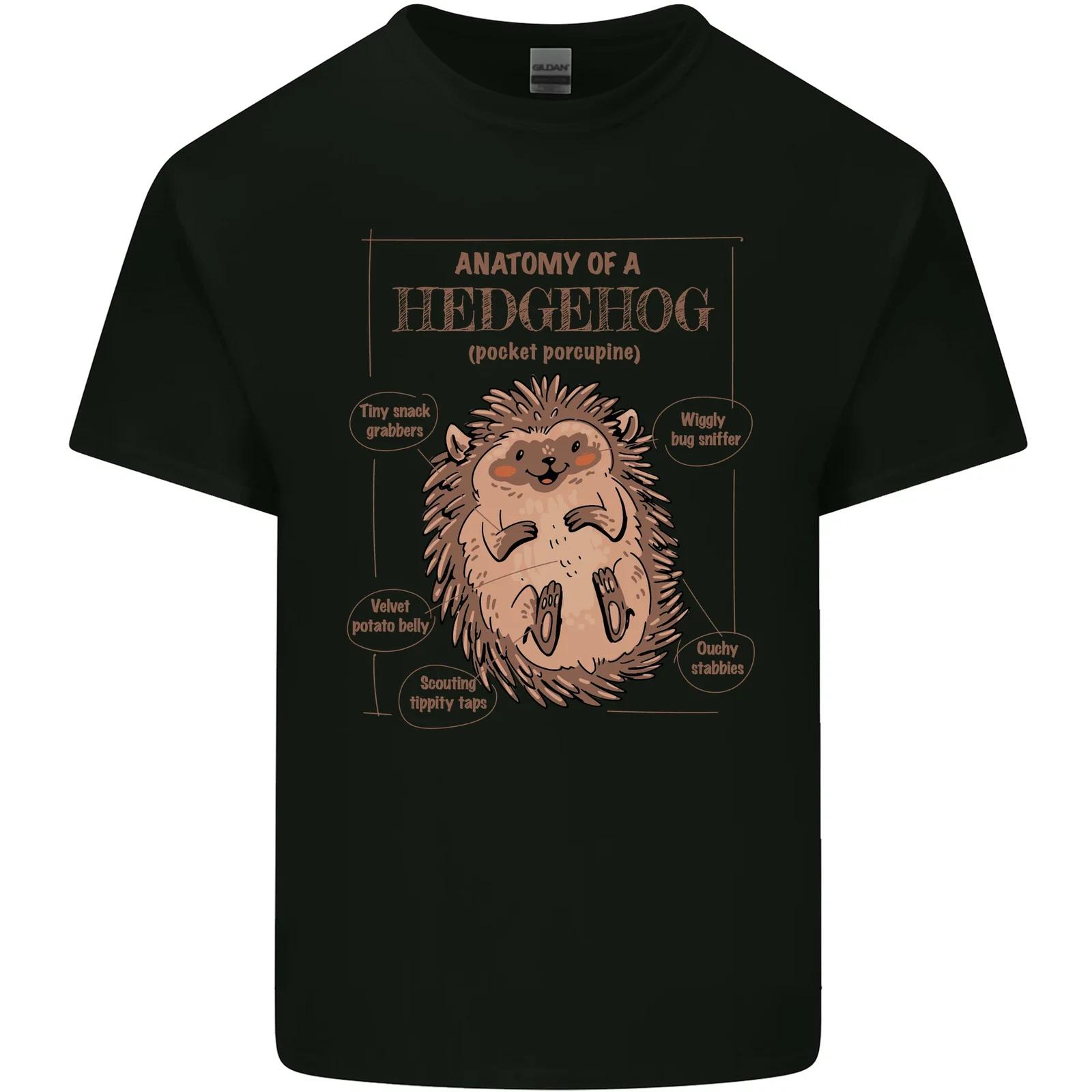 Anatomy of a Hedgehog Funny Kids T-Shirt Childrens S