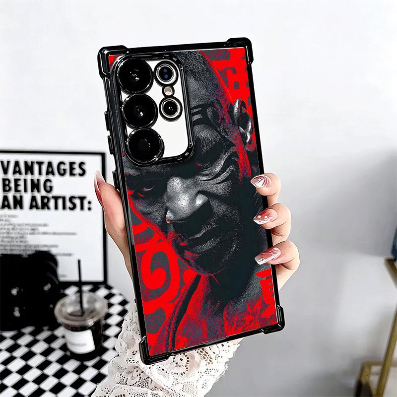 Mike Tyson Boxer Mann Beschichtung Handyhülle Für Samsung Galaxy S24 S25 FE S26 Edge S23 Ultra S22 S21 Plus S20 Anti-Fall Airbag Hülle