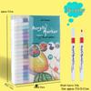 80-Color Acrylic Marker Set for Kids – Cartoon Graffiti & Art Class Pens.