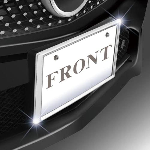 SEIWA Exterior Car Supplies License Plate Plated Number Frame Set K397