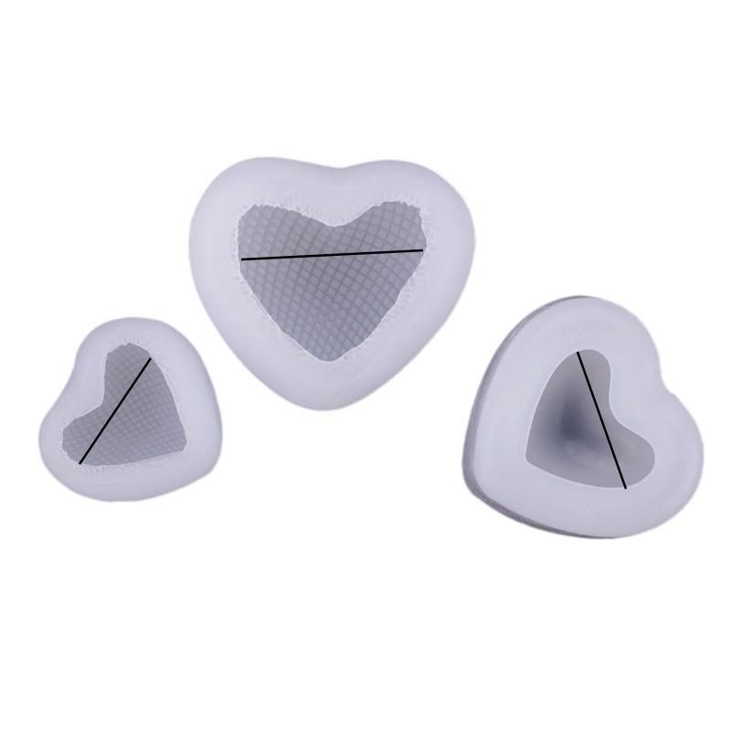 3D silikonová forma ve tvaru srdce sada pro svíčky, mýdlo, kadidlo, sádru, fondán & čokoládu