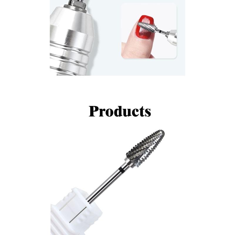 Professional Tungsten Carbide Nail File Bit Featuring AntiSlip Grip For Precise Shaping And Long Lasting Use