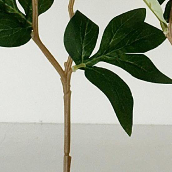 Künstliche Pfingstrosenblüten, 17 Zoll Realistische Kunstpfingstrose mit 1 Knospe, Lebensechtes Pfingstrosenbukett mit Stiel für Vasenarrangement, Tischdekoration für Hochzeiten, Innenbereich