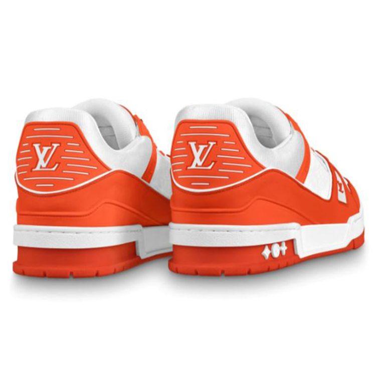 Louis Vuitton Trainer Sneakers 'White Orange' 1A811N